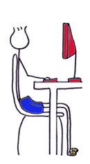 Sentarse delante del ordenador