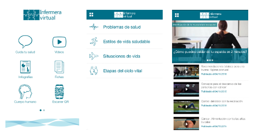 Pantalles men&uacute; APP
