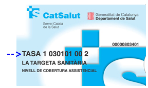 Targeta sanit&agrave;ria del CatSalut