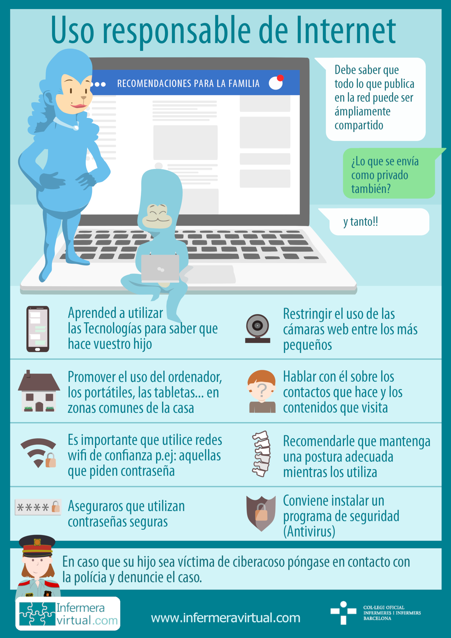 Infograf&iacute;a: Uso responsable de Internet