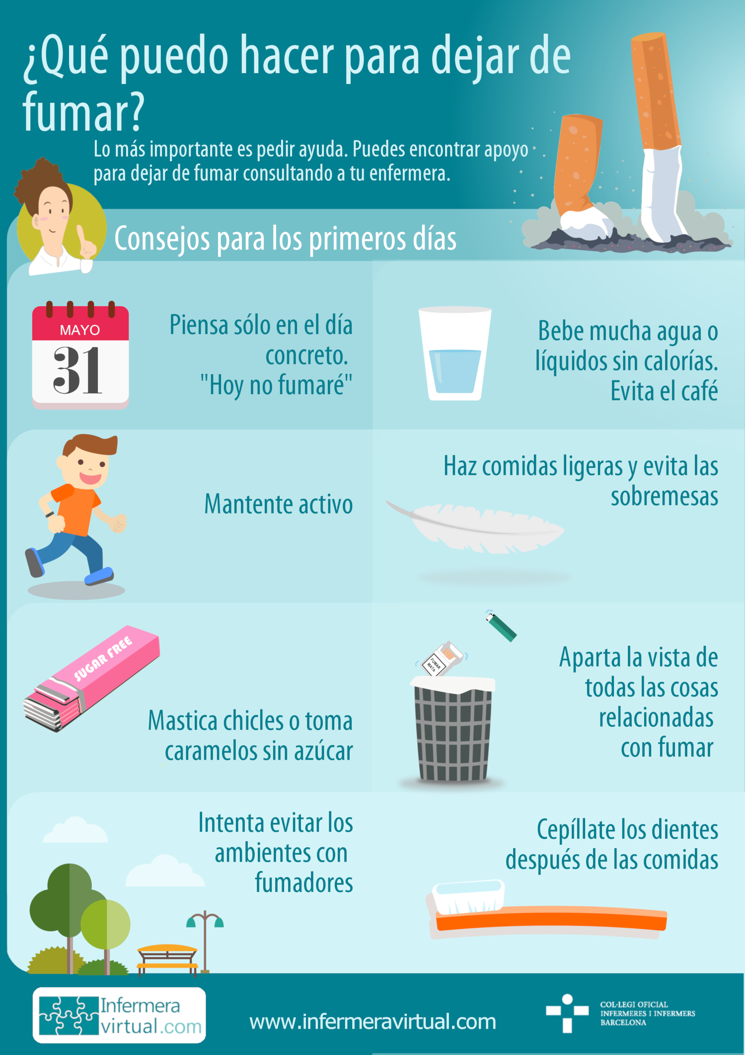 Infograf&iacute;a Qu&eacute; puedo hacer para dejar de fumar