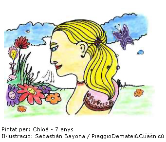 Respirar. dibuix pintat per Chlo&eacute; de 7 anys