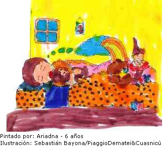 Ni&ntilde;o durmiendo y so&ntilde;ando en su habitaci&oacute;n